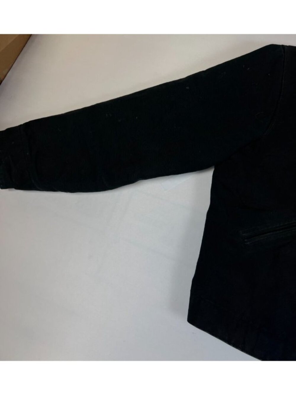 Vintage Carhartt J01 BLK Detroit Jacket Made in USA Blanket Lined Workwear Black - Picture 8 of 13